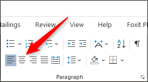 center text in word for mac